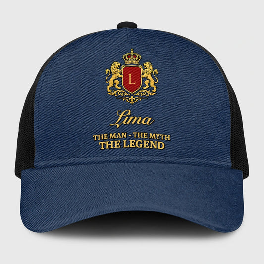 The Man The Myth The Legend Royal Blue Mesh Cap LIMA 13K1 C187PF
