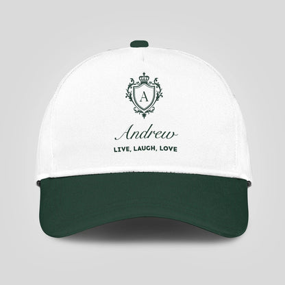 Live Laugh Love Elegant Blue And White Cap ANDREW 13K1 C90PF