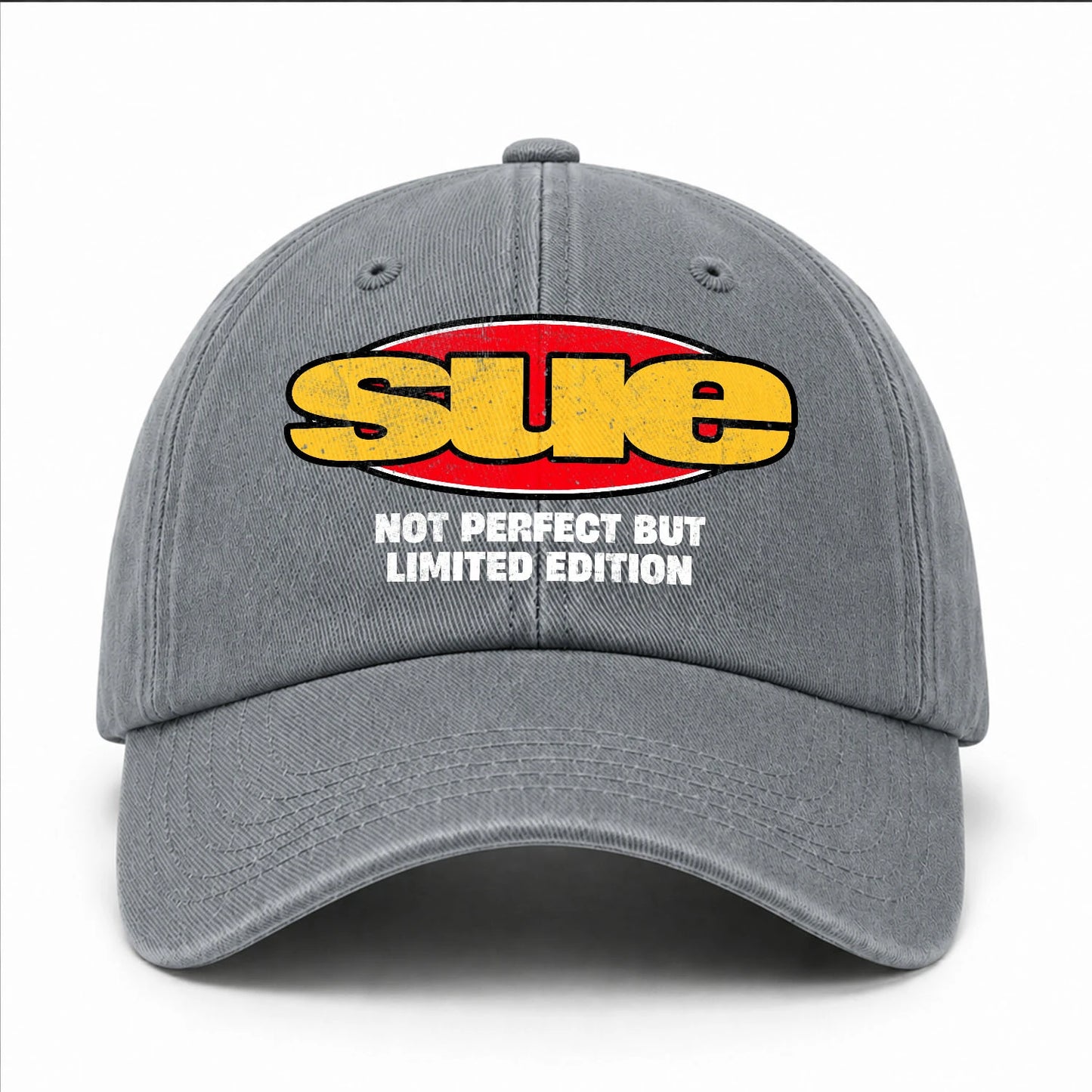 Your Name Not Perfect But Limited Edition Red Logo Washed Cap SUE 13K1 C84PF