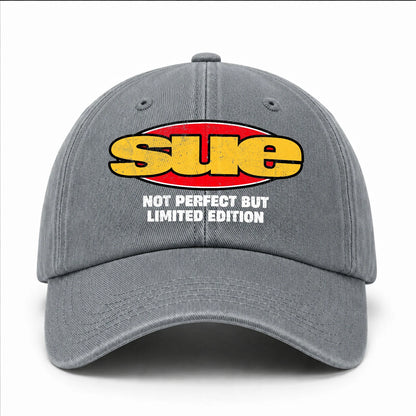 Your Name Not Perfect But Limited Edition Red Logo Washed Cap SUE 13K1 C84PF