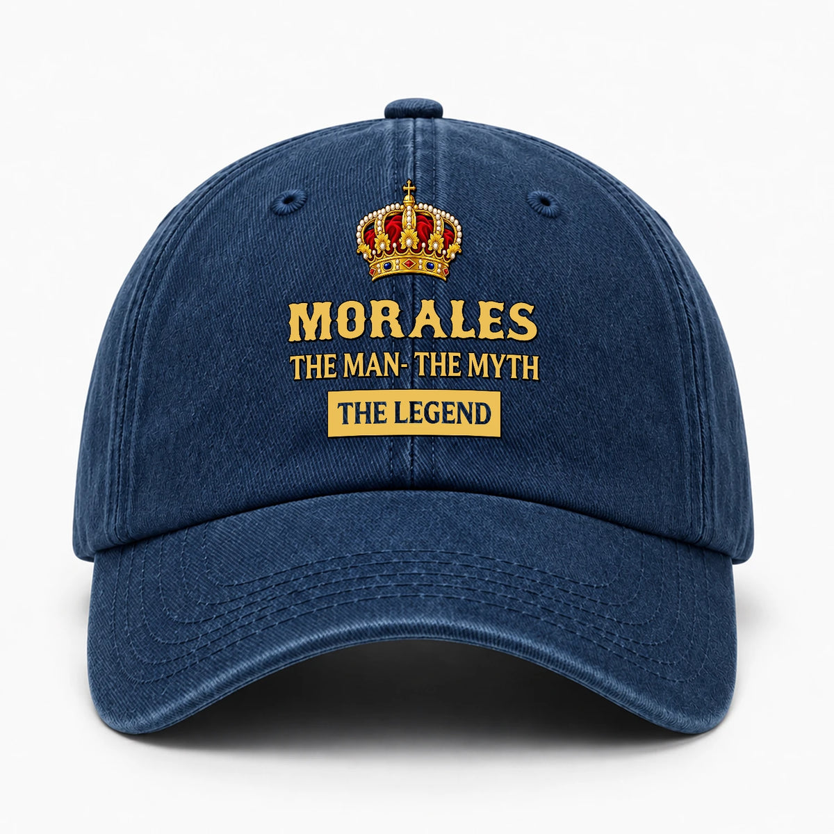 The Man The Myth The Legend King Crown Washed Cap MORALES 13K1 C146PF