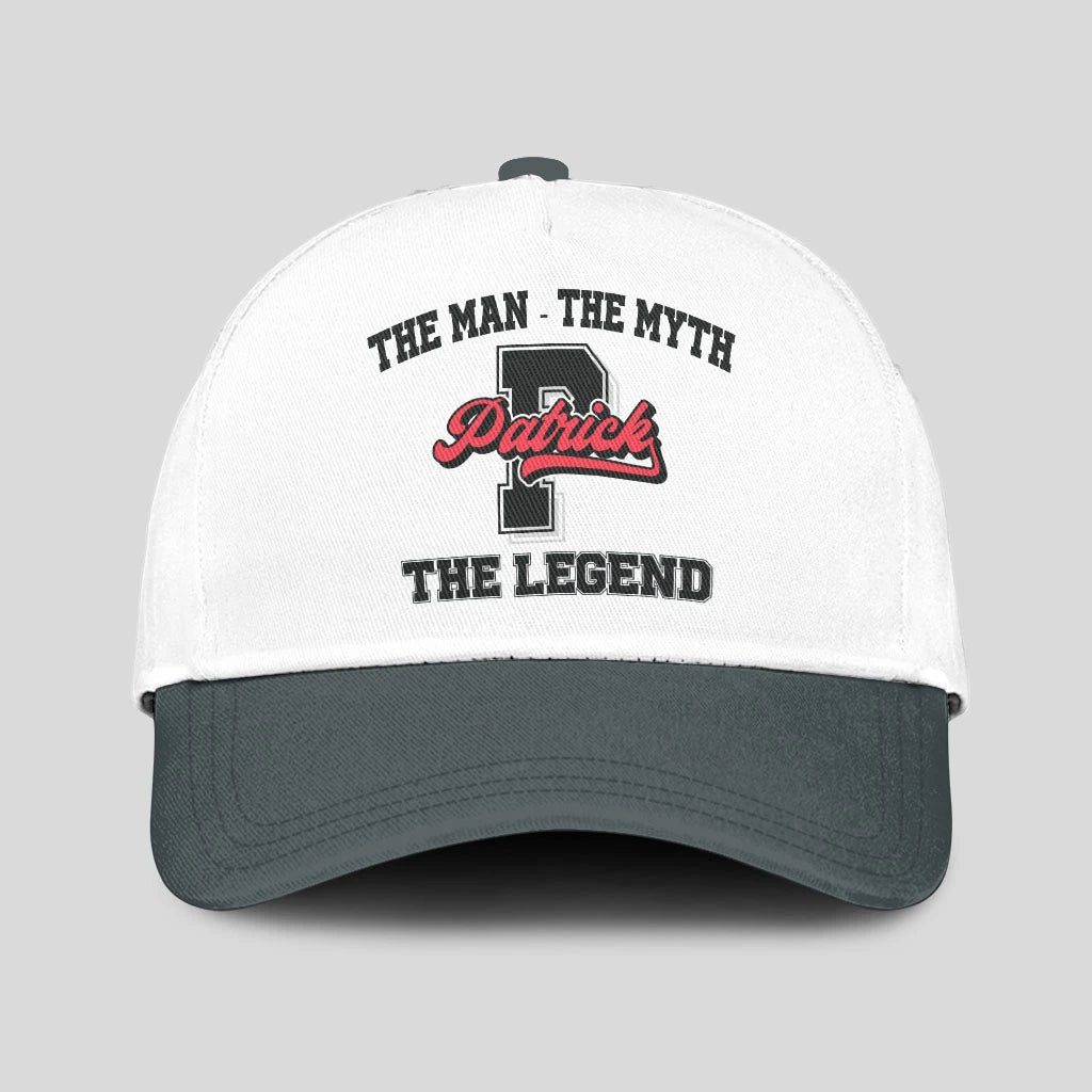 The Man The Myth The Legend Custom Initial Letter And Name Cap PATRICK 13K1 C38PF