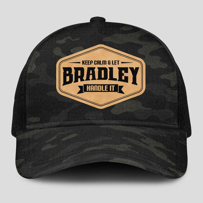 Keep Calm & Let Your Name Handle It Dark Camo Mesh Cap BRADLEY 13K1 C195PF