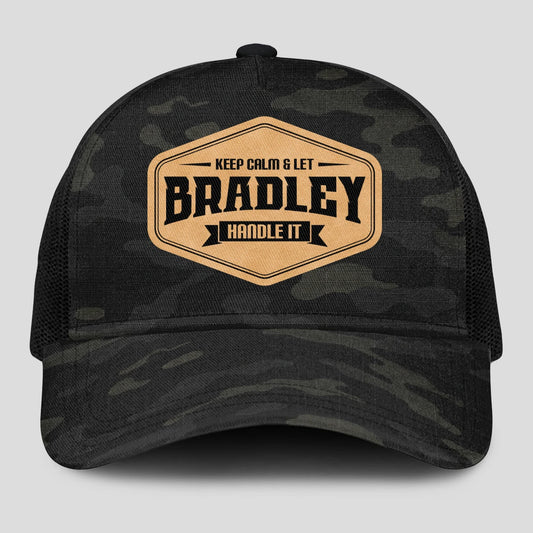 Keep Calm & Let Your Name Handle It Dark Camo Mesh Cap BRADLEY 13K1 C195PF