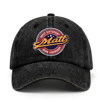 Built Different Born Legendary Logo Washed Cap MATT 13K1 C65PF