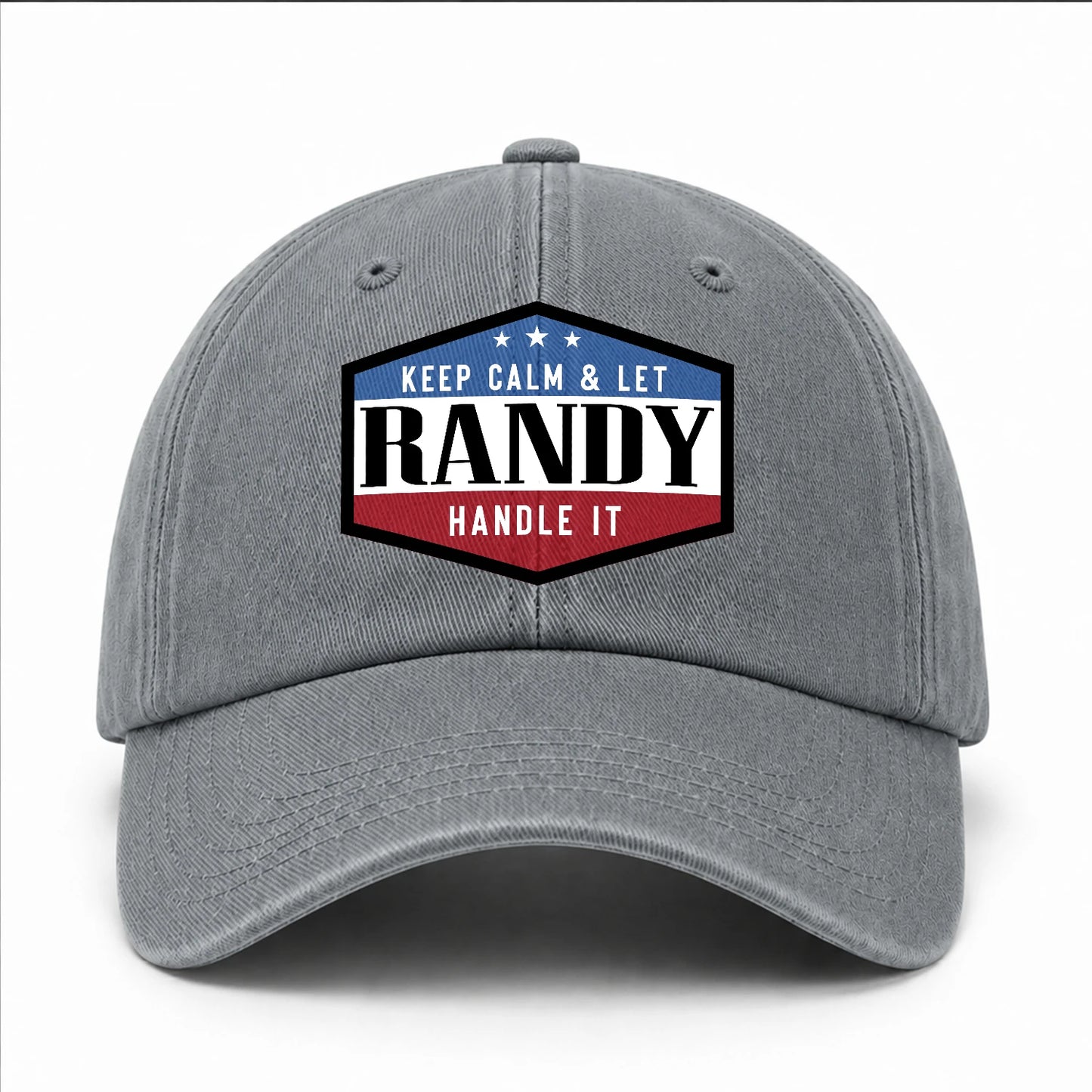 Keep Calm & Let Your Name Handle It Washed Cap RANDY 13K1 C87PF