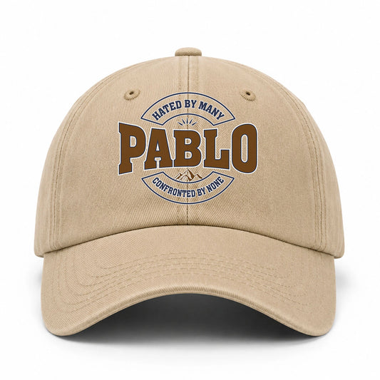 Hated By Many Confronted By None Washed Cap PABLO 13K1 C36PF