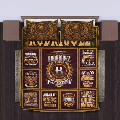RODRIGUEZ Limited Edition Personalized Bedding Set 13K1-BS3