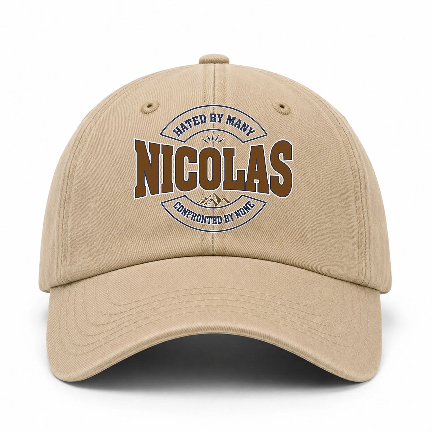 Hated By Many Confronted By None Washed Cap NICOLAS 13K1 C36PF
