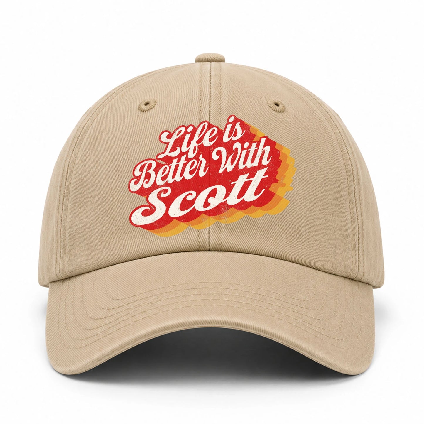 Life Is Better With Your Name Vintage Washed Cap SCOTT 13K1 C67PF