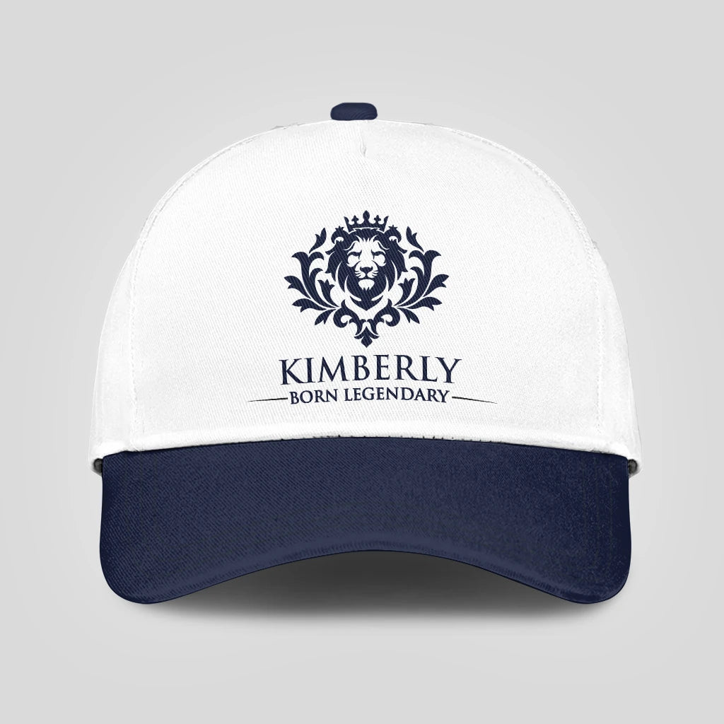 Born legendary lion blue and white baseball cap KIMBERLY 13K1 C185PF
