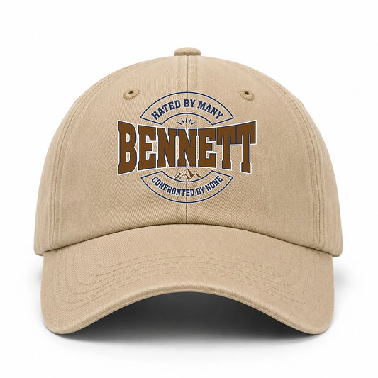 Hated By Many Confronted By None Washed Cap BENNETT 13K1 C36PF