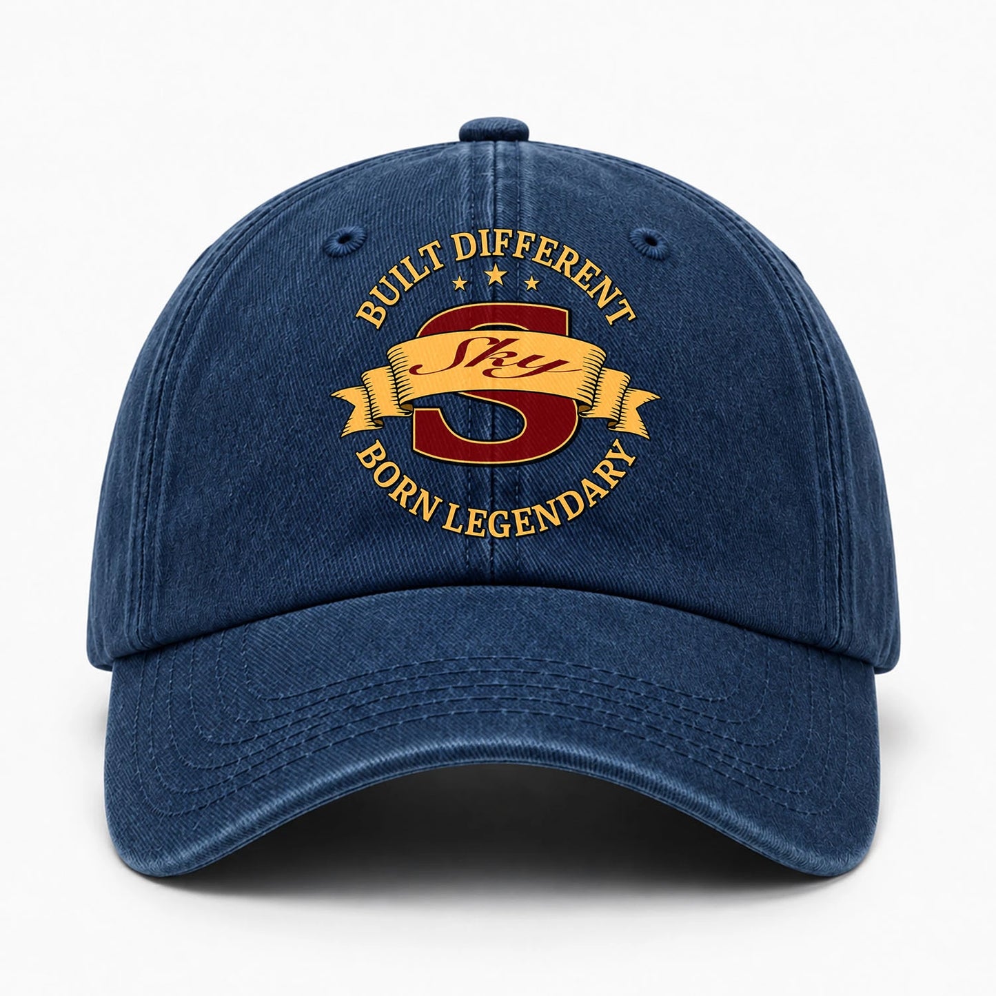 Built Different Born Legendary Royal Washed Cap SKY 13K1 C71PF