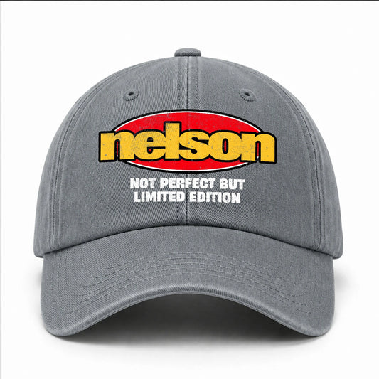 Your Name Not Perfect But Limited Edition Red Logo Washed Cap NELSON 13K1 C84PF