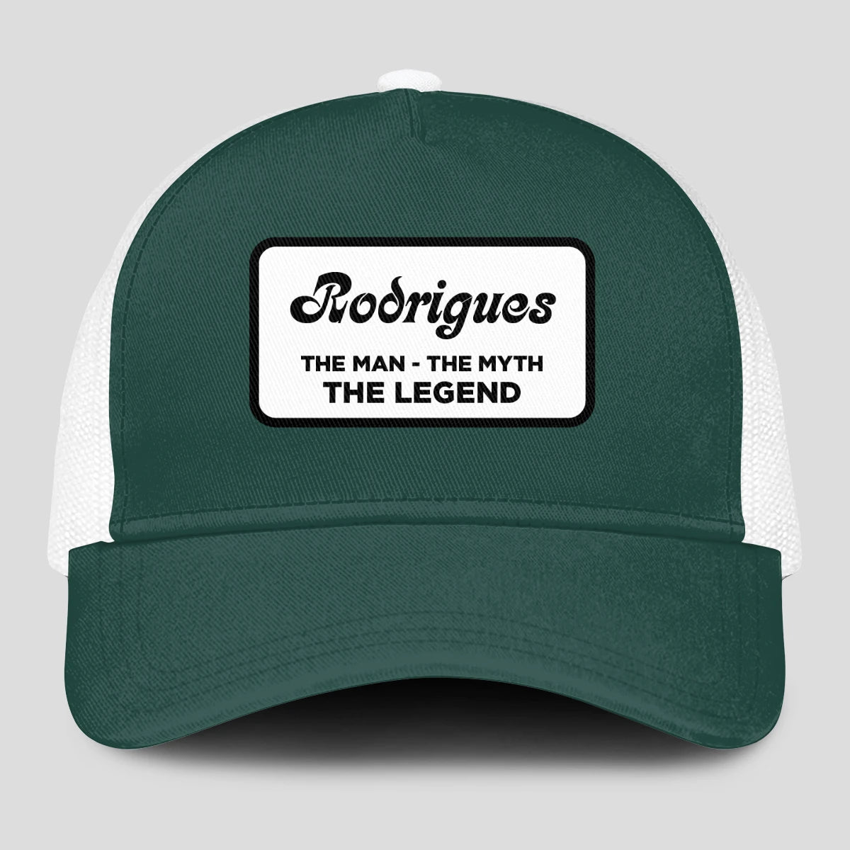 The Man The Myth The Legend Green And White Mesh Cap RODRIGUES 13K1 C198PF