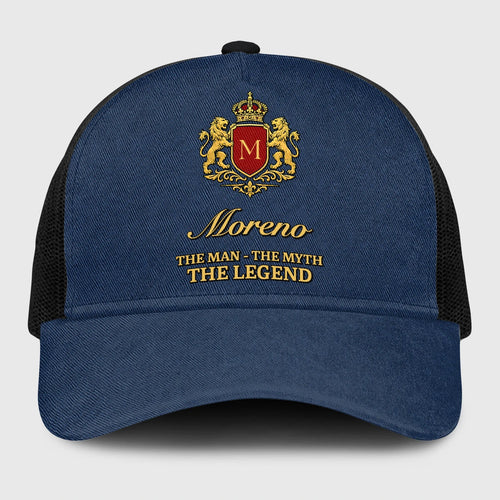 The Man The Myth The Legend Royal Blue Mesh Cap MORENO 13K1 C187PF