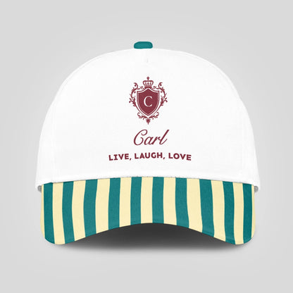 Live Laugh Love Green And Yellow Royal Cap CARL 13K1 C122PF