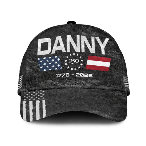 DANNY 13K1-C13PF 250th Anniversary Patriotic Baseball Cap 1776–2026