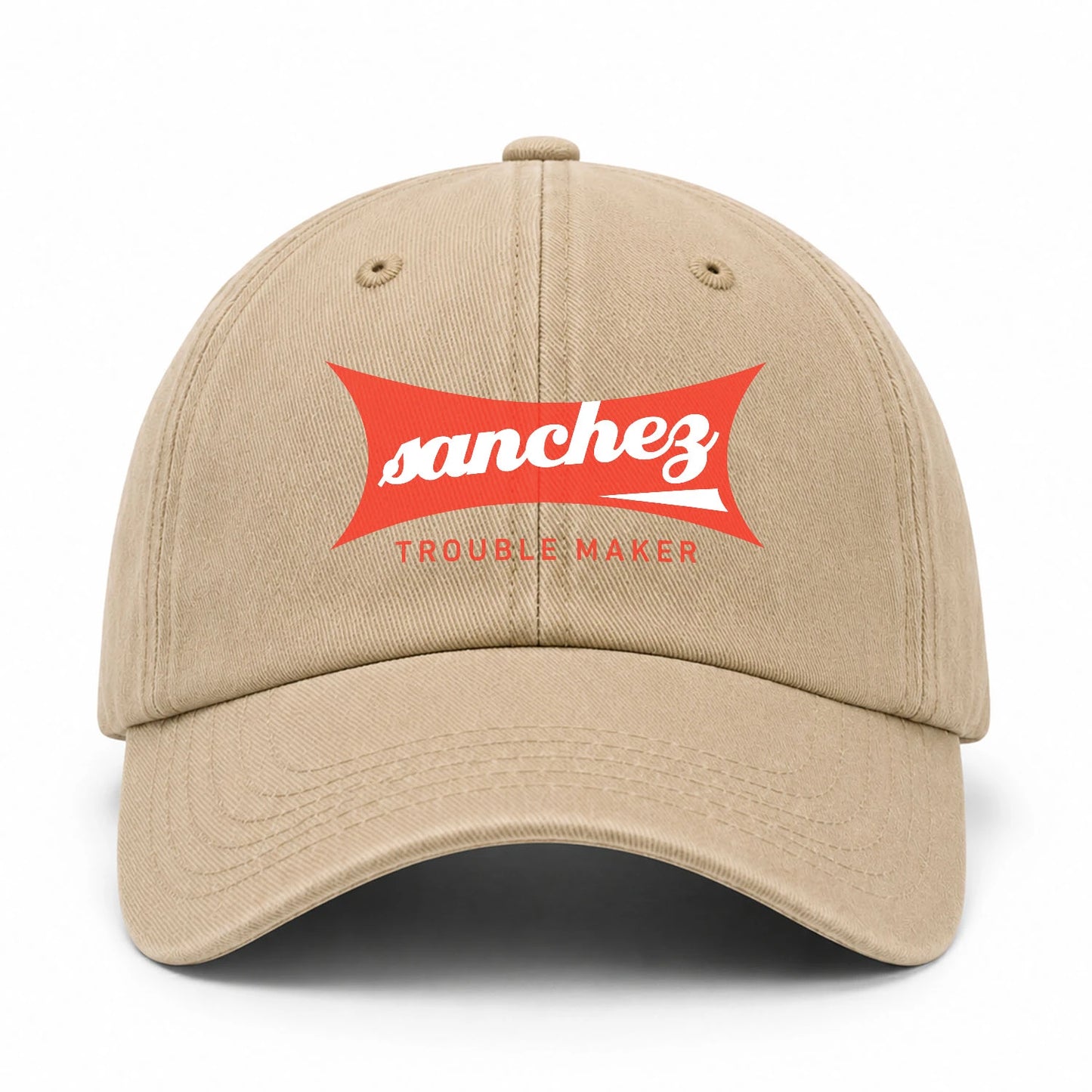 Trouble Maker Red Logo Washed Cap SANCHEZ 13K1 C78PF