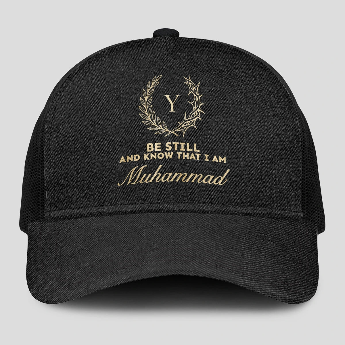Be Still And Know That I Am Name Black Mesh Cap MUHAMMAD 13K1 C202PF