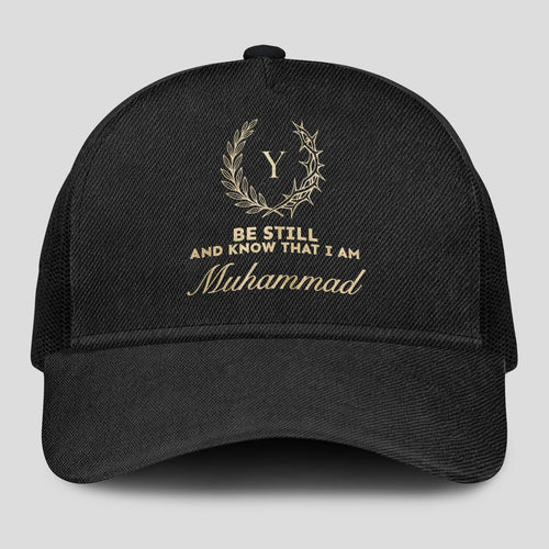 Be Still And Know That I Am Name Black Mesh Cap MUHAMMAD 13K1 C202PF