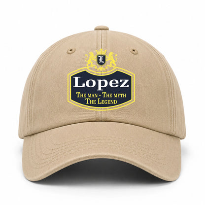 The Man The Myth The Legend Royal Cap LOPEZ 13K C31PF