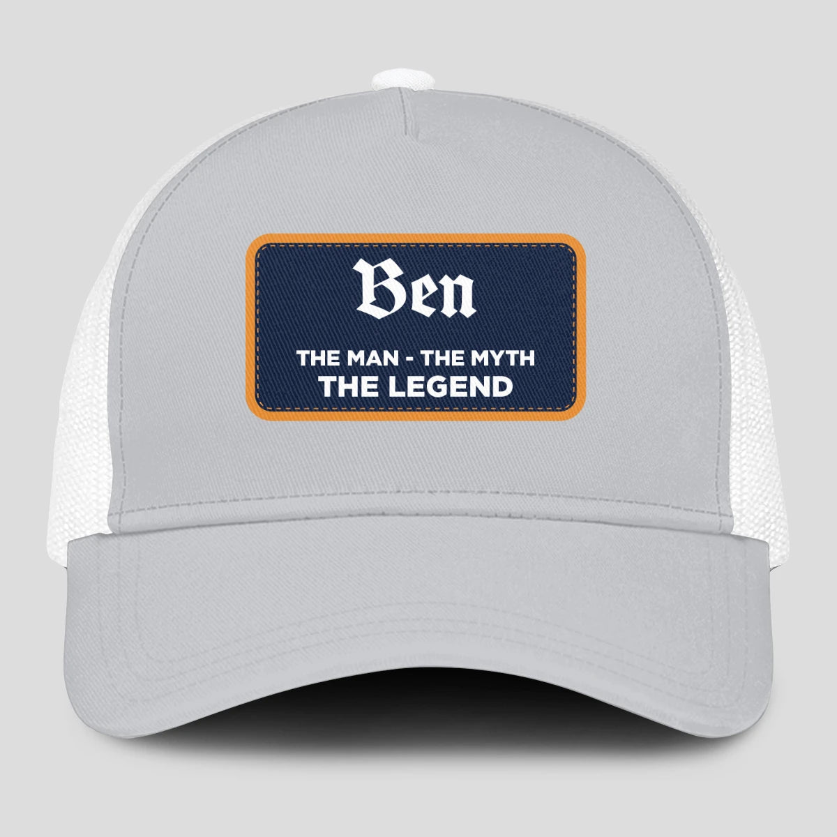 The Man The Myth The Legend Gray Mesh Cap BEN 13K1 C204PF