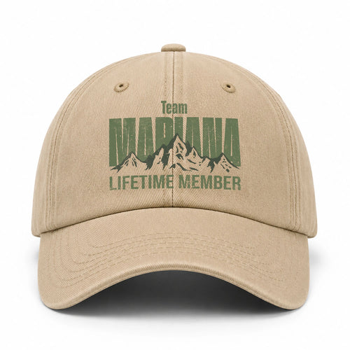 Team Your Name Lifetime Member Mountain Cap MARIANA 13K1 C58PF