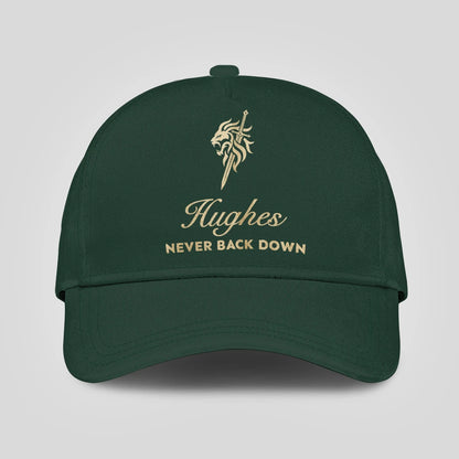 Never Back Down Lion And Sword Sage Green Cap HUGHES 13K1 C178PF
