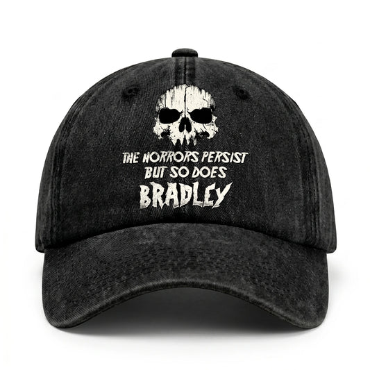 The Horrors Persist But So Does Your Name Cool Skull Washed Cap BRADLEY 13K1 C134PF