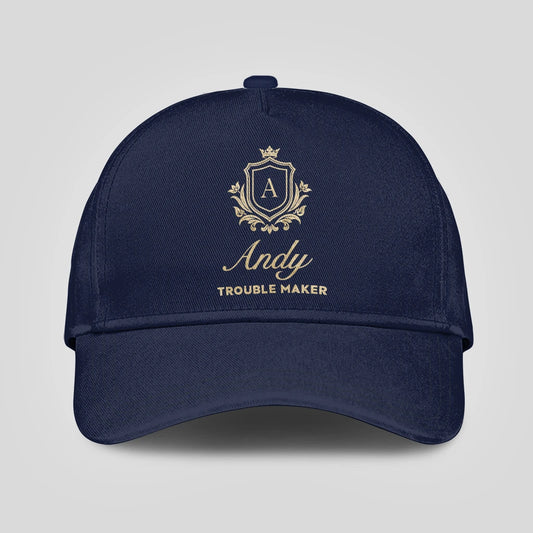 Trouble Maker Golden Logo Navy Cap ANDY 13K1 C155PF