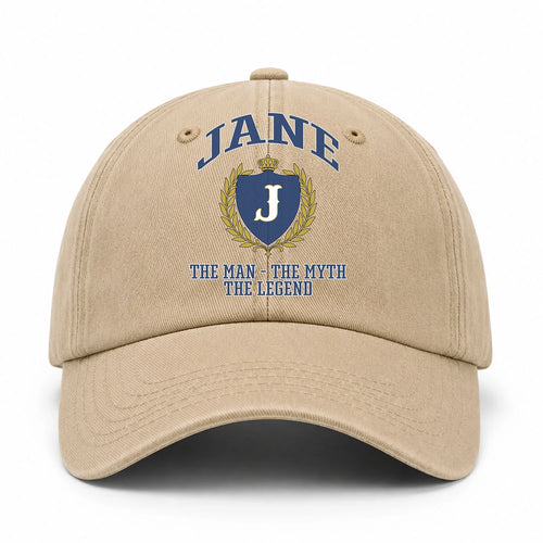 The Man The Myth The Legend Luxury Logo Cap JANE 13K1 C34PF