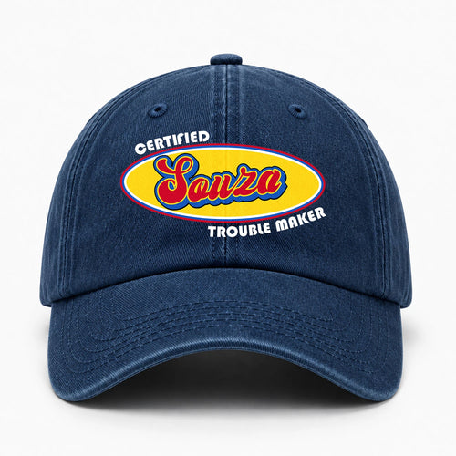 Certified Your Name Trouble Maker Washed Cap SOUZA 13K1 C73PF