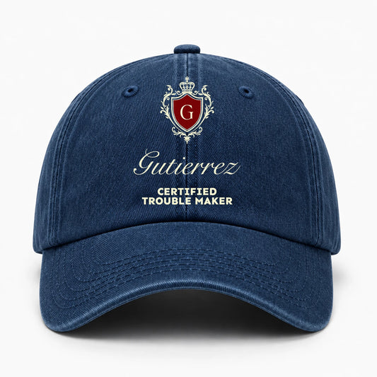 Live Laugh Love Royal Blue Washed Cap GUTIERREZ 13K1 C176PF
