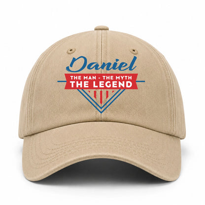 The Man The Myth The Legend Logo Washed Cap DANIEL 13K1 C37PF
