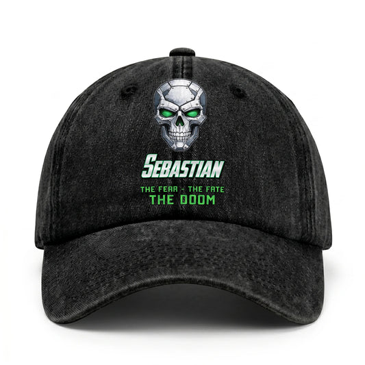 The Fear The Fate The Doom Skull Washed Cap SEBASTIAN 13K1 C99PF