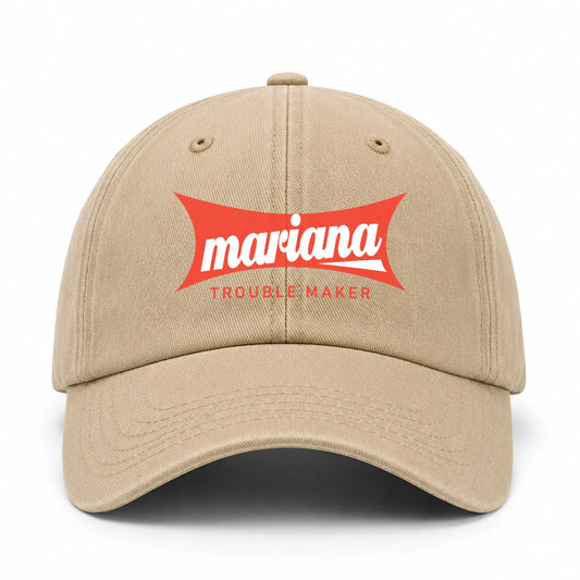 Trouble Maker Red Logo Washed Cap MARIANA 13K1 C78PF