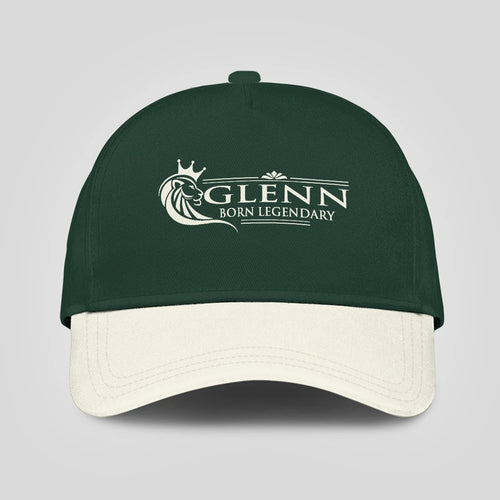 Born Legendary Lion Logo Sage Green And Beige Cap GLENN 13K1 C182PF