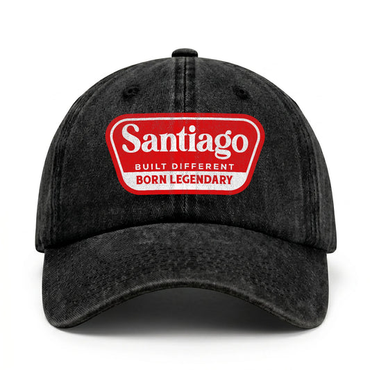Built Different Born Legendary Red Logo Washed Cap SANTIAGO 13K1 C63PF