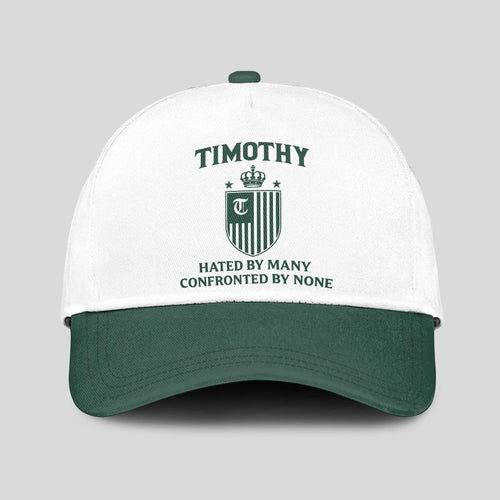 Hated By Many Confronted By None Luxury Logo Cap TIMOTHY 13K1 C41PF