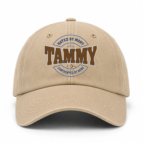 Hated By Many Confronted By None Washed Cap TAMMY 13K1 C36PF