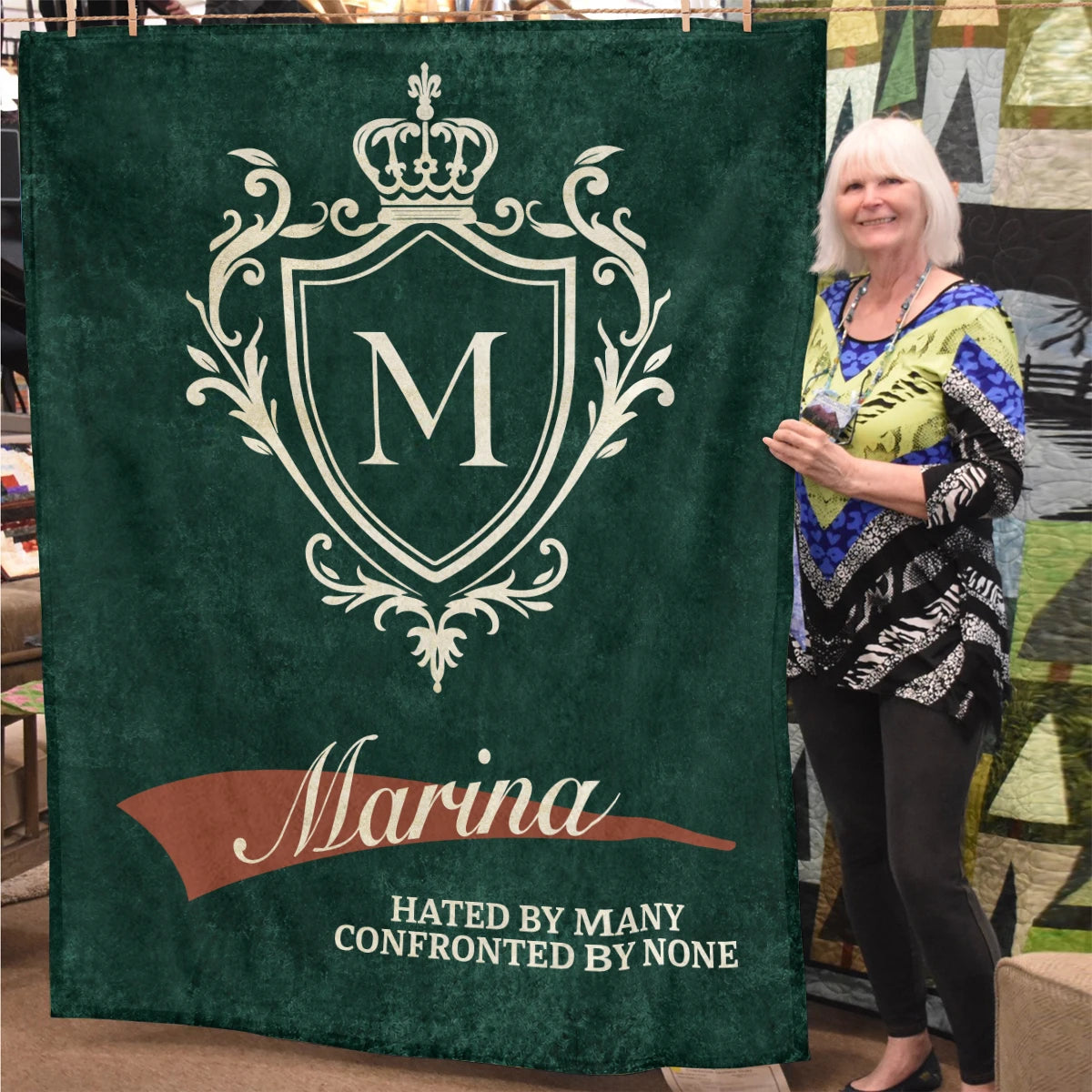 Hated by Many Confronted by None Old Money Blanket MARINA 13K1 BK19