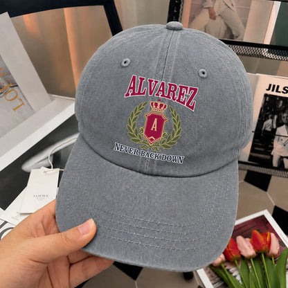 Your Name Never Back Down Royal Washed Cap ALVAREZ 13K1 C77PF