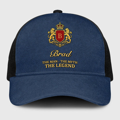 The Man The Myth The Legend Royal Blue Mesh Cap BRAD 13K1 C187PF