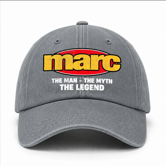 The Man The Myth The Legend Vintage Logo Washed Cap MARC 13K1 C162PF