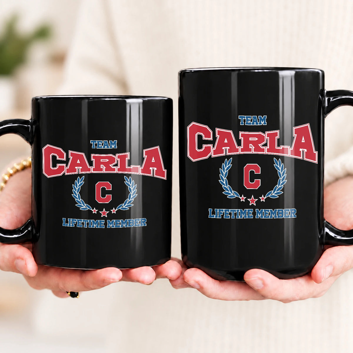 Team Your Name Lifetime Member Sporty Mug CARLA 13K1 MG09