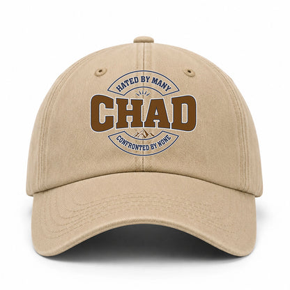 Hated By Many Confronted By None Washed Cap CHAD 13K1 C36PF