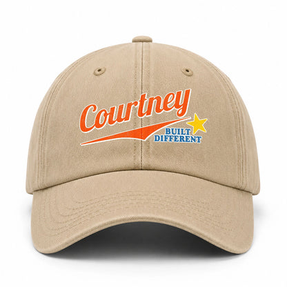 Your Name Built Different Logo Washed Cap COURTNEY 13K1 C56PF