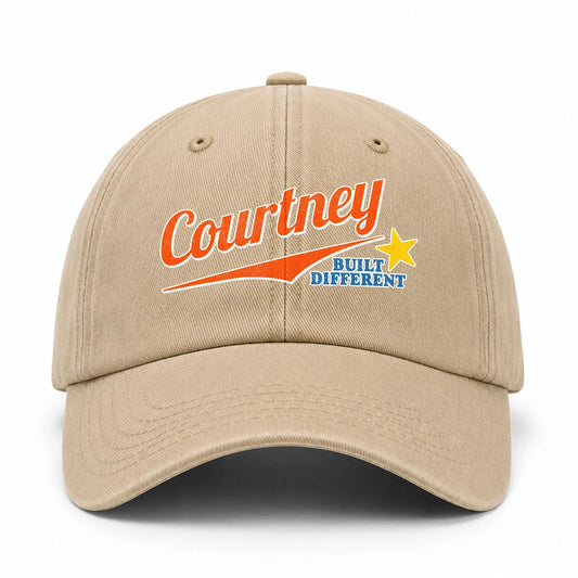 Your Name Built Different Logo Washed Cap COURTNEY 13K1 C56PF