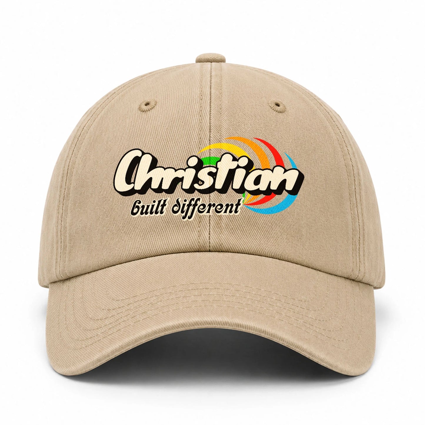 Your Name Built Different Retro Washed Cap CHRISTIAN 13K1 C55PF